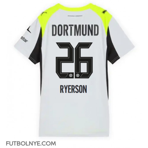 Camiseta Borussia Dortmund Julian Ryerson #26 Visitante Equipación para mujer 2025-26 manga corta